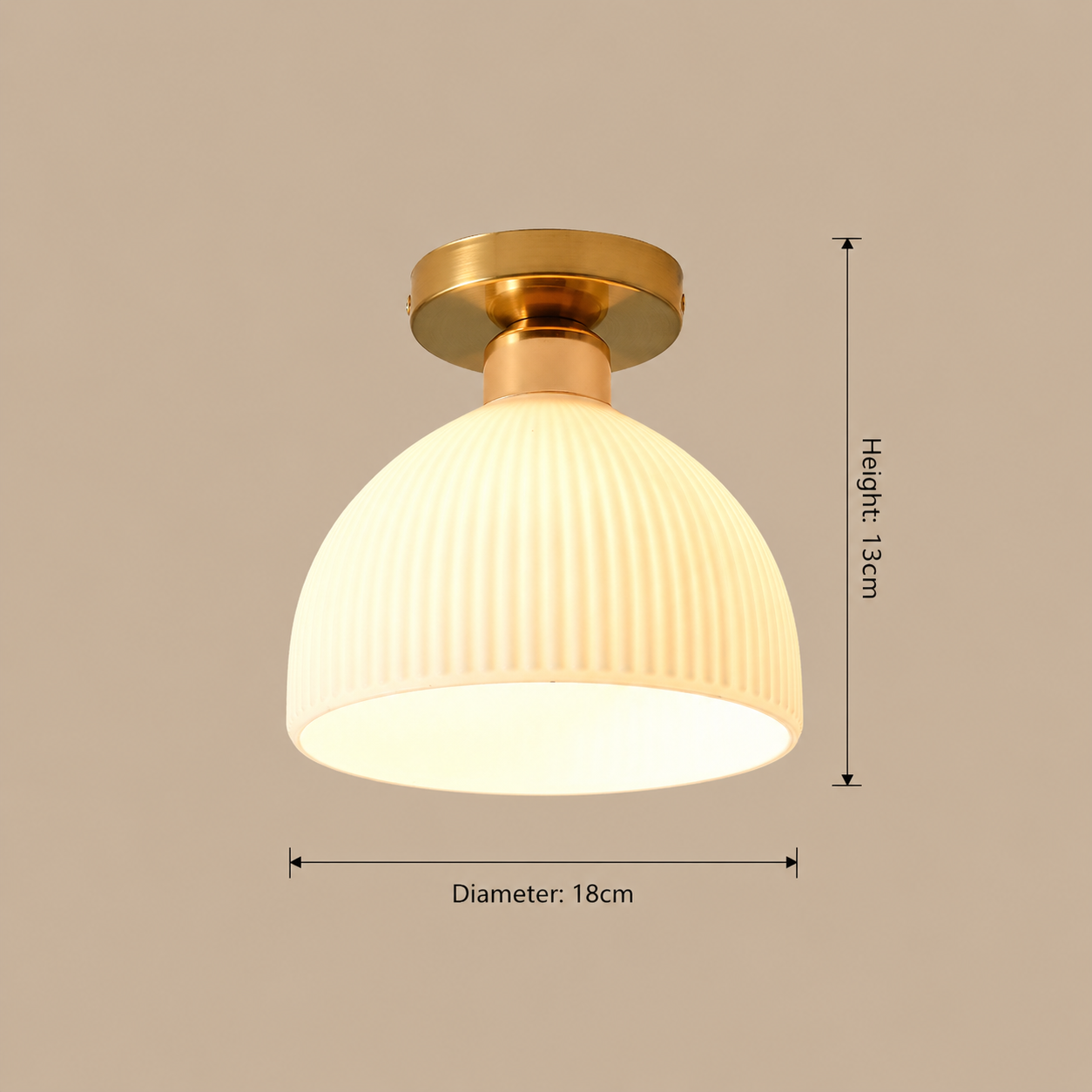 Lumora Modern Milky White Glass Ceiling Light With Soft Glow For Elegant Living Spaces