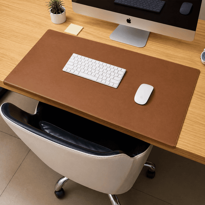 Lumora Non Slip PU Leather Desk Pad with Wrist and Elbow Support for Office, Gaming