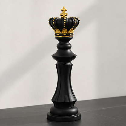 Royelux Modern Chess Statues - King, Queen & Knight Home Decor