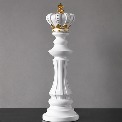 Royelux Modern Chess Statues - King, Queen & Knight Home Decor