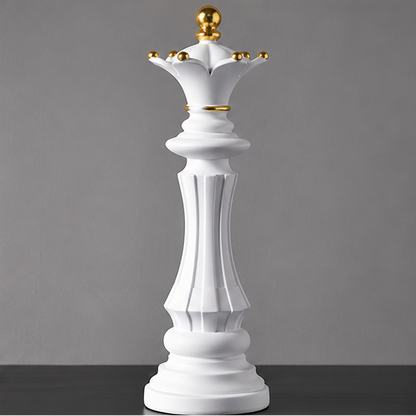 Royelux Modern Chess Statues - King, Queen & Knight Home Decor