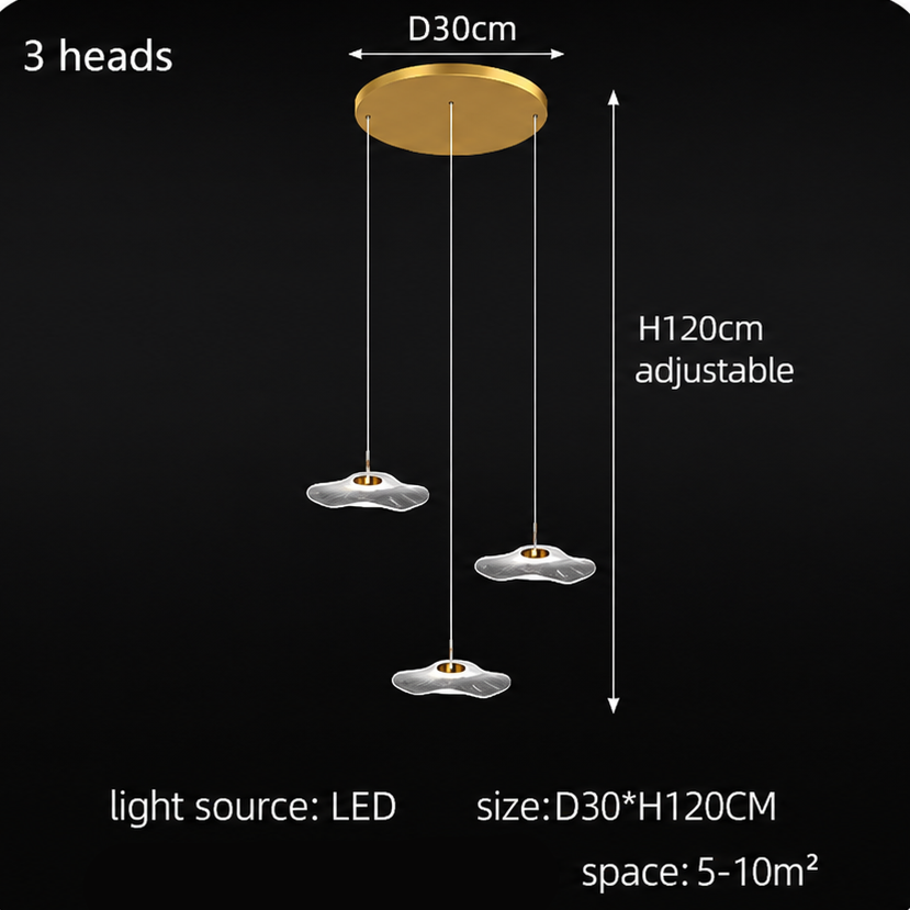 LuxRoyale Modern Cascading LED Chandelier for Staircase Entryway & High Ceilings
