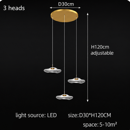 LuxRoyale Modern Cascading LED Chandelier for Staircase Entryway & High Ceilings