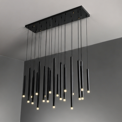 Royelux Modern LED Cascade Chandelier for Dining Room Table Lighting