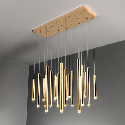 Royelux Modern LED Cascade Chandelier for Dining Room Table Lighting