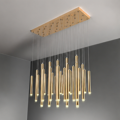Royelux Modern LED Cascade Chandelier for Dining Room Table Lighting