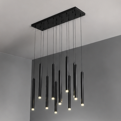 Royelux Modern LED Cascade Chandelier for Dining Room Table Lighting