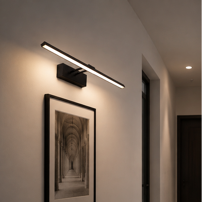 LuxRoyale Premium Brushed Gold Picture Light Rechargeable with Remote