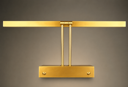LuxRoyale Premium Brushed Gold Picture Light Rechargeable with Remote