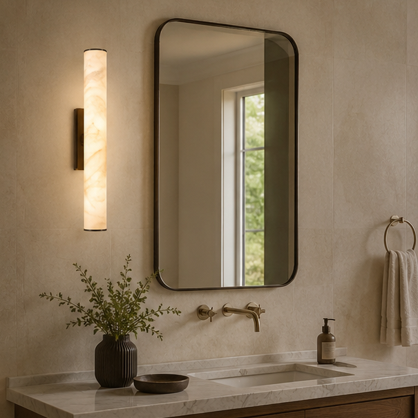 Royelux Modern Alabaster Linear Wall Sconce for Elegant Home Lighting