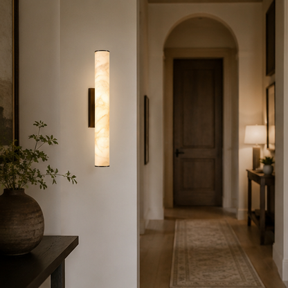 Royelux Modern Alabaster Linear Wall Sconce for Elegant Home Lighting