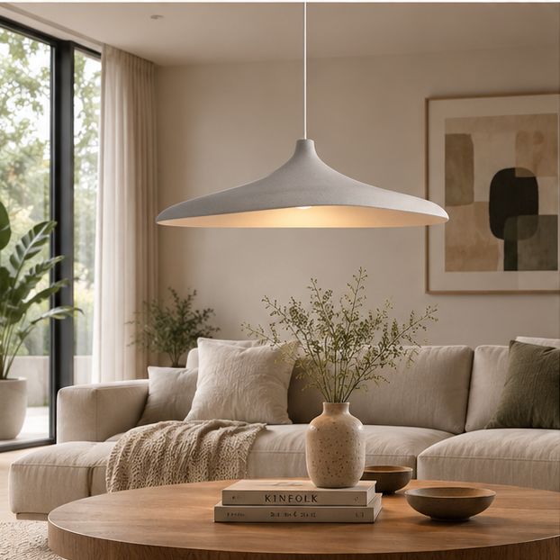 RoyaleGlow Organic Modern Wabi-Sabi Pendant Light for Dining Rooms