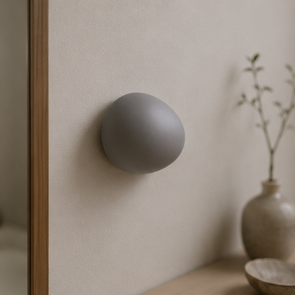 RoyaleGlow Organic Pebble Wall Sconce - Modern Minimalist LED Ambient Light Fixture