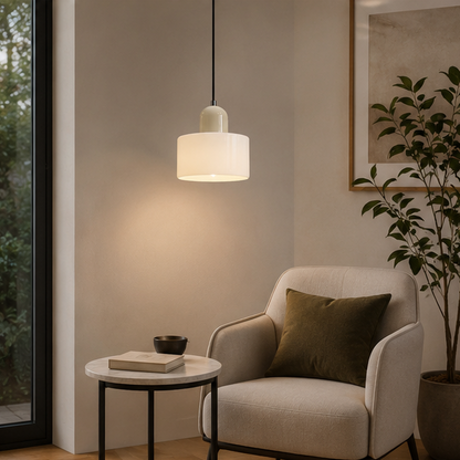 RoyaleGlow Modern Nordic Glass Pendant Light - Cup Style for Kitchen Island and Bedside