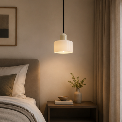 RoyaleGlow Modern Nordic Glass Pendant Light - Cup Style for Kitchen Island and Bedside