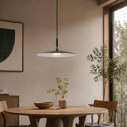 RoyaleGlow Scandinavian Minimalist LED Disc Pendant Light for Kitchen Island
