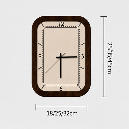 Royaleva Sculptural Wavy Wood Wall Clock, Silent Quartz Movement