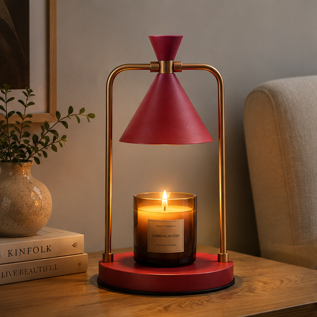 RoyaleGlow Dimmable Electric Candle Warmer Lamp - Decorative Light for Home & Garden