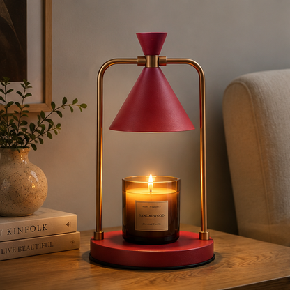 RoyaleGlow Dimmable Electric Candle Warmer Lamp - Decorative Light for Home & Garden