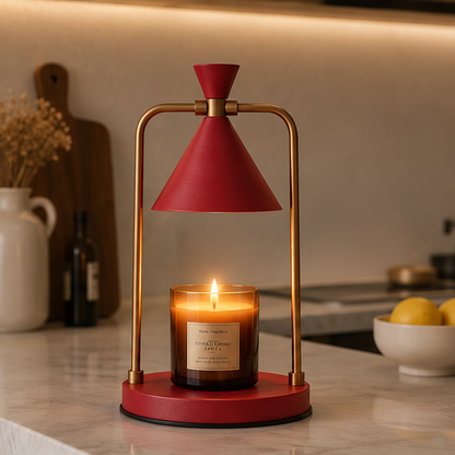 RoyaleGlow Dimmable Electric Candle Warmer Lamp - Decorative Light for Home & Garden