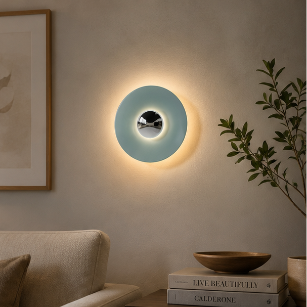 RoyaleGlow Modern Chrome UFO LED Wall Sconce for Contemporary Interiors