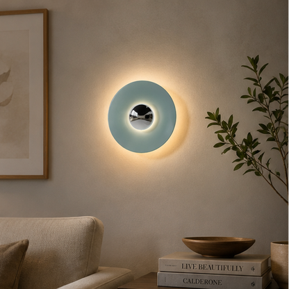 RoyaleGlow Modern Chrome UFO LED Wall Sconce for Contemporary Interiors