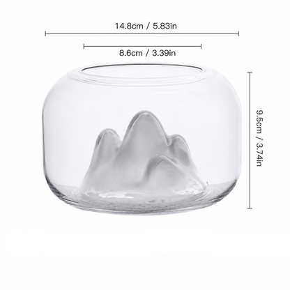 RoyaleGlow Mountain Aquarium Lamp - Unique LED Night Light & Desktop Decor