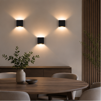 Lumora Nordic Led Wall Light Minimalist Warm Glow Wall Lamp For Living Rooms And Hallways