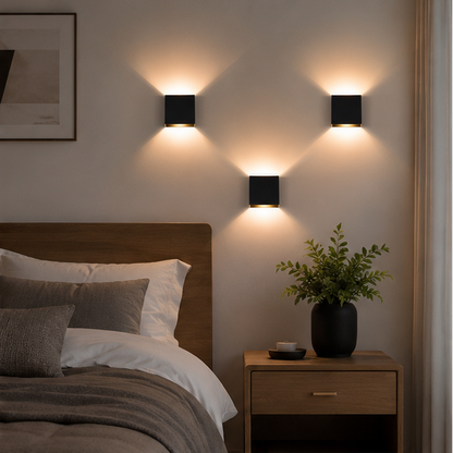 Lumora Nordic Led Wall Light Minimalist Warm Glow Wall Lamp For Living Rooms And Hallways