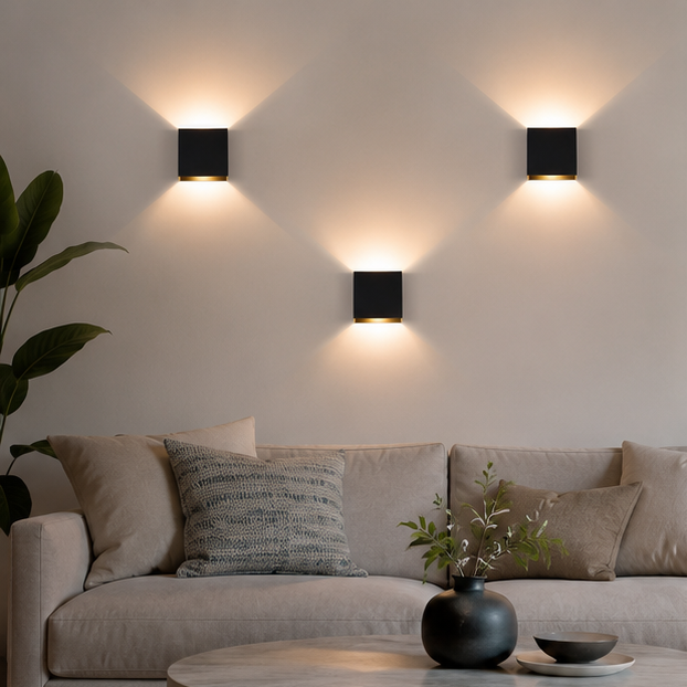 Lumora Nordic Led Wall Light Minimalist Warm Glow Wall Lamp For Living Rooms And Hallways