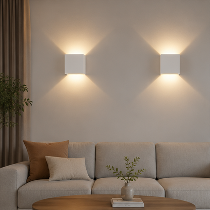 Lumora Nordic Led Wall Light Minimalist Warm Glow Wall Lamp For Living Rooms And Hallways