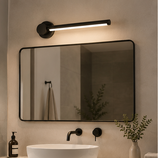 Royelux Modern Black LED Wall Sconce - Dimmable Aluminum Acrylic Light
