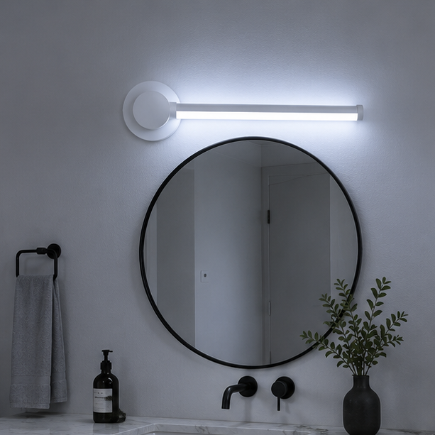 Royelux Modern Black LED Wall Sconce - Dimmable Aluminum Acrylic Light