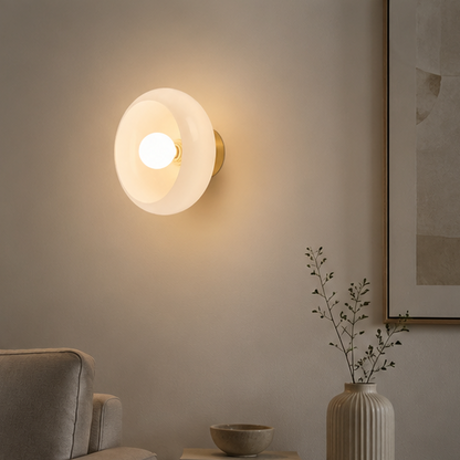 RoyaleGlow Modern Dimmable Wall Sconce with Frosted Glass Shade