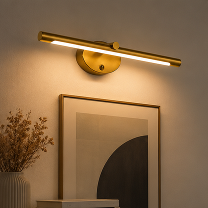 Royelux Modern Black LED Bathroom Vanity Light with Integrated Switch