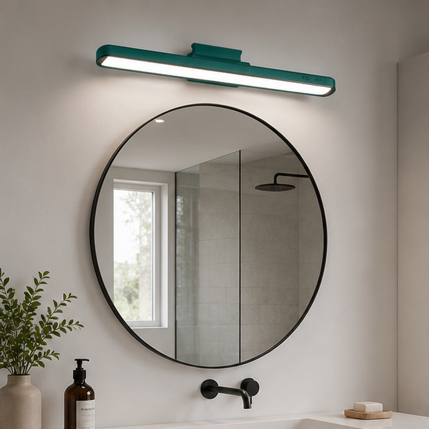 RoyaleGlow Magnetic LED Vanity Light with 3 Color Modes - Rechargeable & Dimmable