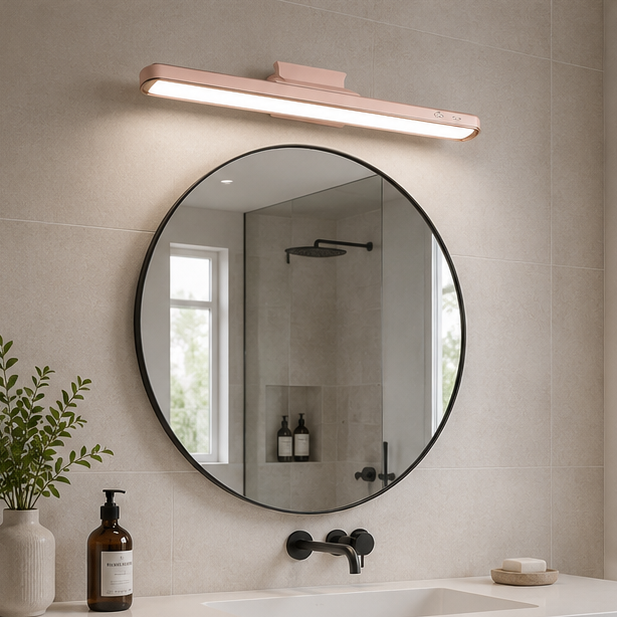 RoyaleGlow Magnetic LED Vanity Light with 3 Color Modes - Rechargeable & Dimmable