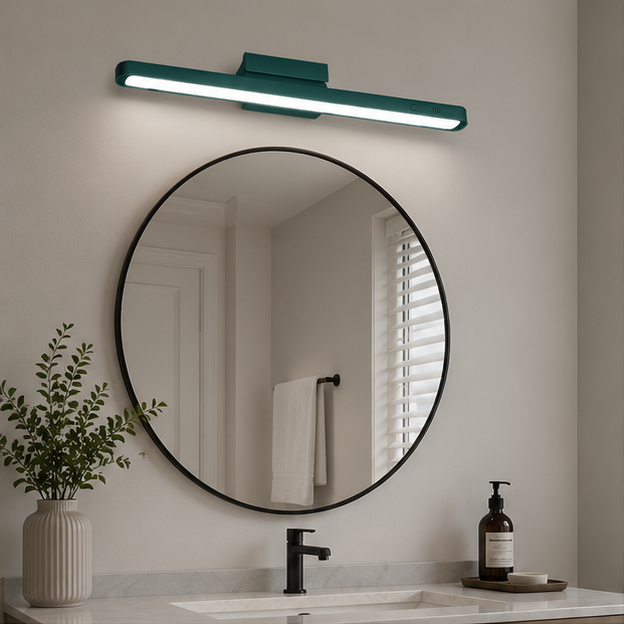 RoyaleGlow Magnetic LED Vanity Light with 3 Color Modes - Rechargeable & Dimmable