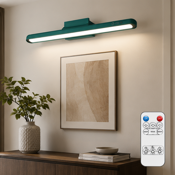 RoyaleGlow Magnetic LED Vanity Light with 3 Color Modes - Rechargeable & Dimmable