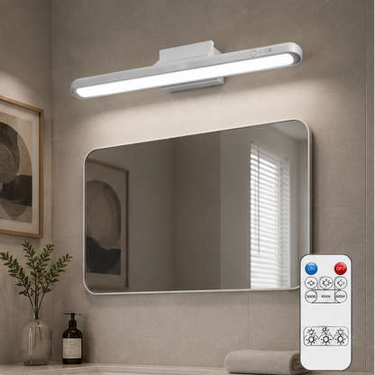RoyaleGlow Magnetic LED Vanity Light with 3 Color Modes - Rechargeable & Dimmable