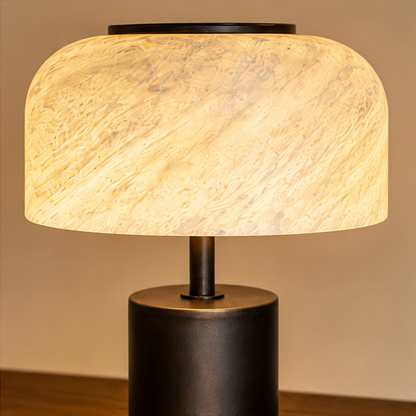 RoyaleGlow Rechargeable Marble Table Lamp - Cordless Dimmable LED for Home & Hotel