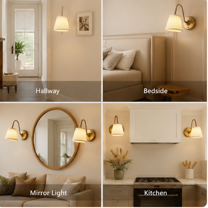 RoyaleGlow Rechargeable Battery Operated Wall Sconce with Dimmable LED & Swing Head