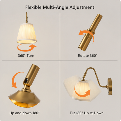 RoyaleGlow Rechargeable Battery Operated Wall Sconce with Dimmable LED & Swing Head
