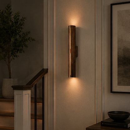 LuxRoyale Modern Copper LED Wall Sconce for Luxury Home & Hotel Background Lighting