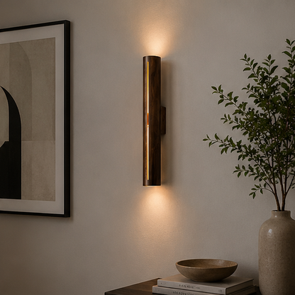 LuxRoyale Modern Copper LED Wall Sconce for Luxury Home & Hotel Background Lighting
