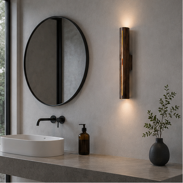 LuxRoyale Modern Copper LED Wall Sconce for Luxury Home & Hotel Background Lighting