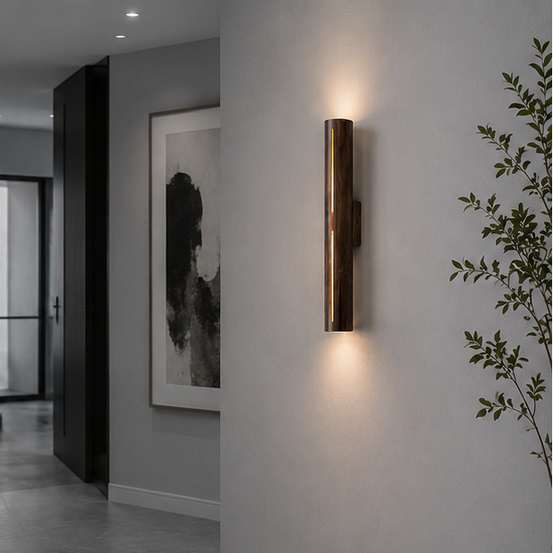 LuxRoyale Modern Copper LED Wall Sconce for Luxury Home & Hotel Background Lighting