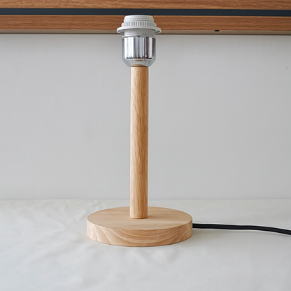 Royallure Wooden Table Lamp Base with E27 Holder & On/Off Switch for Home Lighting