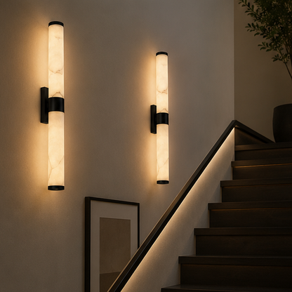 RoyaleGlow Modern Double Tube Wall Sconce - Elegant Up/Down Lighting