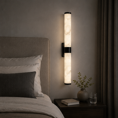 RoyaleGlow Modern Double Tube Wall Sconce - Elegant Up/Down Lighting